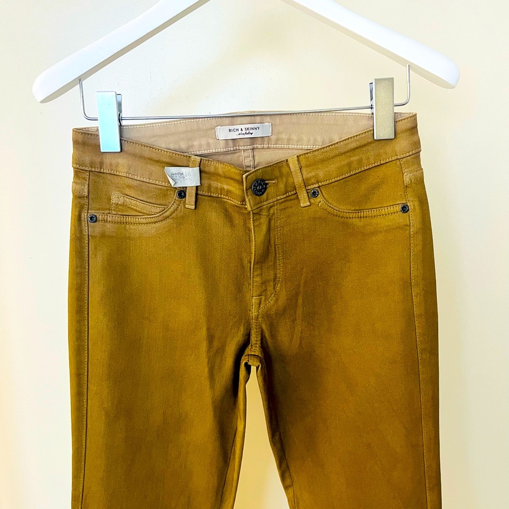 RICH & SKINNY Coated Flare Jeans